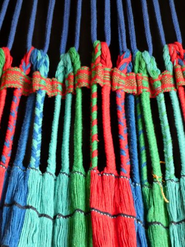 hamac mexicain artisanal en tissu