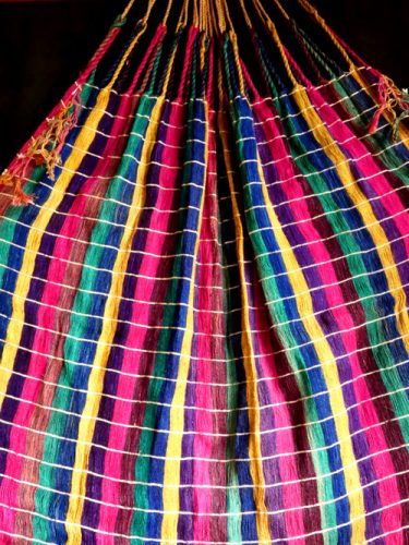 hamac mexicain artisanal en tissu