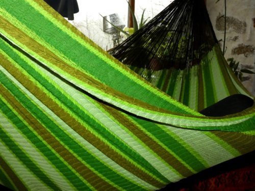hamac mexicain artisanal en tissu