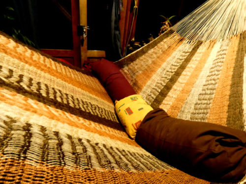 Hamac fibre de Sansevieria sauvage tissé main savoir faire ancestral