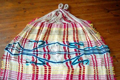 hamac mexicain artisanal en tissu