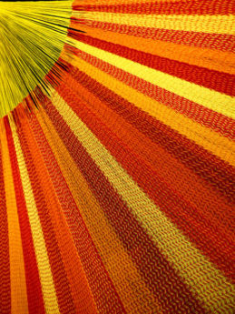 détail hamac mexicain en coton mercerisé