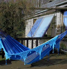 kottakarai bleu avec franges