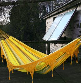 kottakarai jaune avec franges