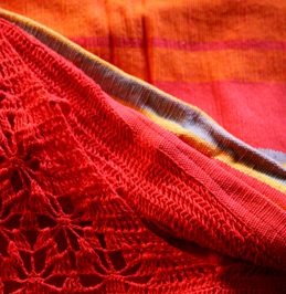 kottakarai rouge avec franges