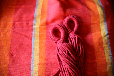 hamac mexicain artisanal en tissu