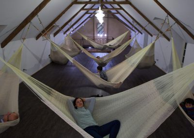hamac mexicain artisanal en tissu