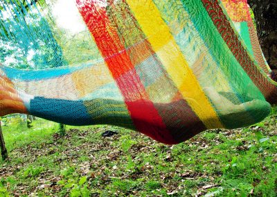 hamac mexicain artisanal en tissu