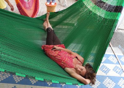 hamac mexicain artisanal en tissu