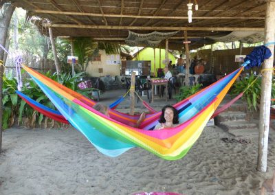 hamac mexicain artisanal en tissu
