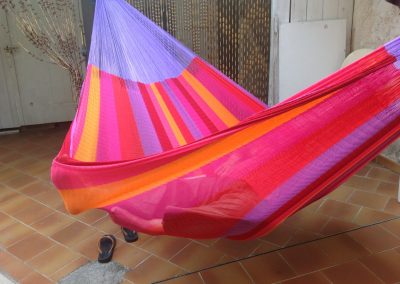 hamac mexicain artisanal en tissu