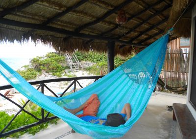 hamac mexicain artisanal en tissu