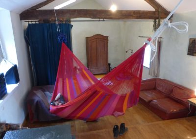 hamac mexicain artisanal en tissu