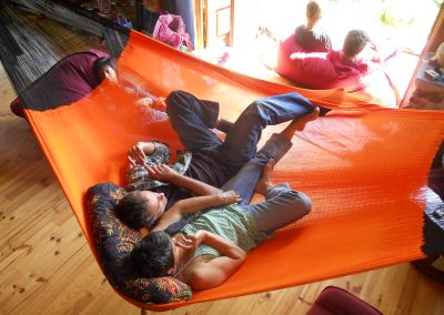 hamac mexicain artisanal en tissu