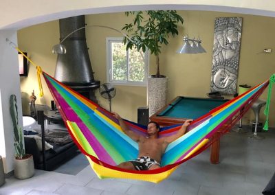 hamac mexicain artisanal en tissu