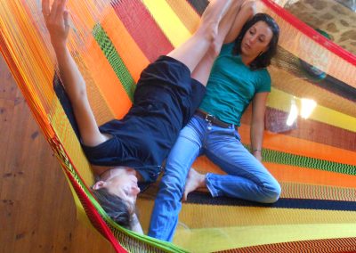 hamac mexicain artisanal en tissu