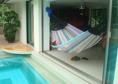 hamac mexicain artisanal en tissu
