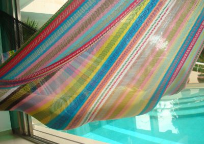 hamac mexicain artisanal en tissu