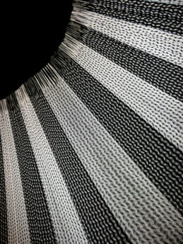 Hamac en coton Mercerisé 10C Noir et Blanc