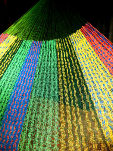 hamac mexicain artisanal en tissu