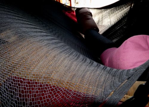 hamac mexicain artisanal en tissu