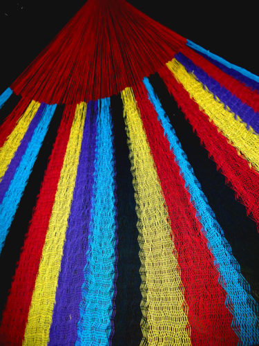 hamac mexicain artisanal en tissu