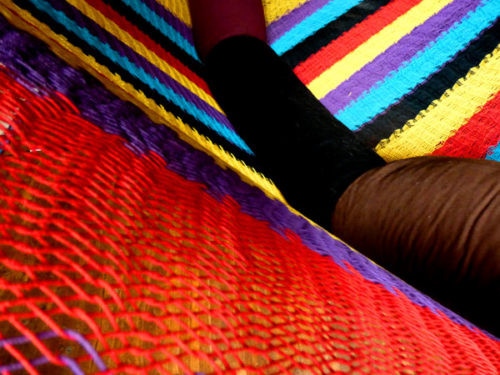 hamac mexicain artisanal en tissu