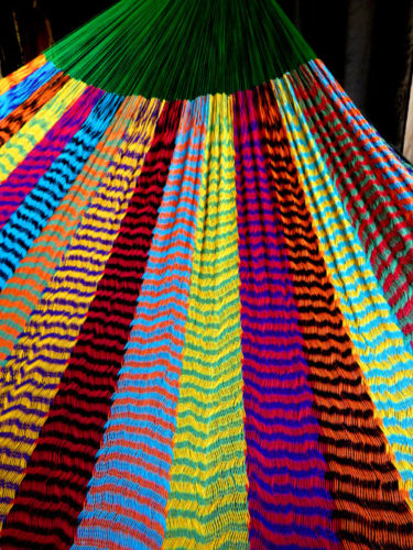 hamac mexicain artisanal en tissu