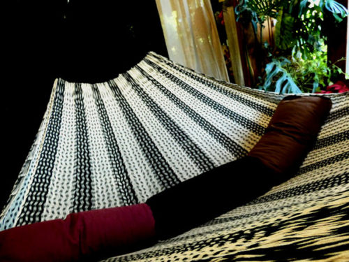 hamac mexicain artisanal en tissu