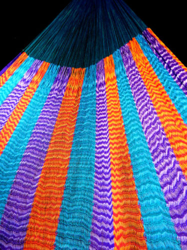 hamac mexicain artisanal en tissu