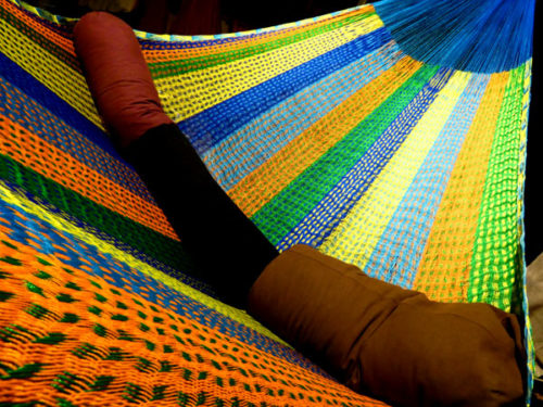 hamac mexicain traditionnel tissé main en fil de polypropylène;