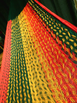 détail tissage hamac simple traditionnel mexicain