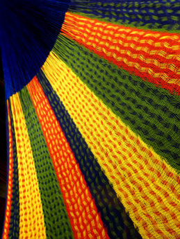 détail tissage hamac double traditionnel mexicain