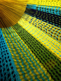 détail tissage hamac double traditionnel mexicain