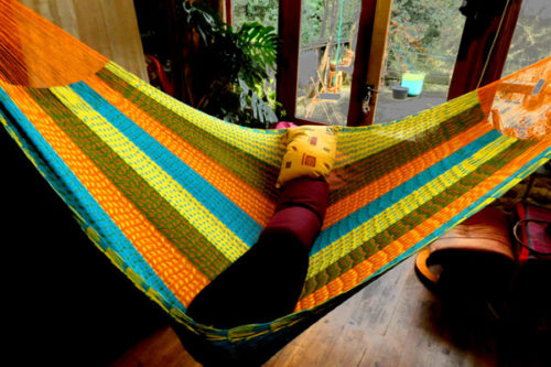 hamac mexicain artisanal en tissu