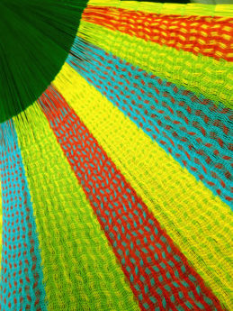 détail tissage hamac double traditionnel mexicain
