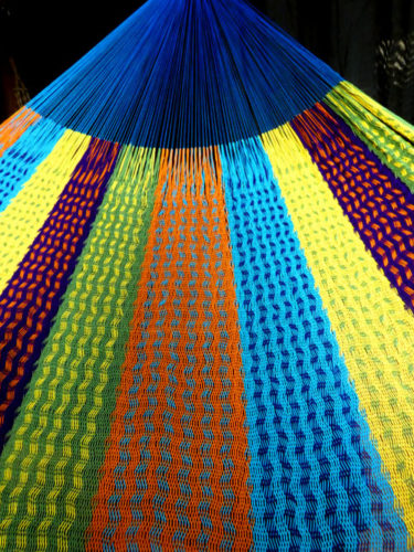 hamac mexicain artisanal en tissu