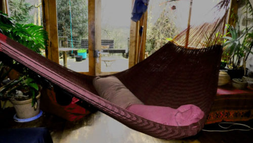 hamac mexicain artisanal en tissu