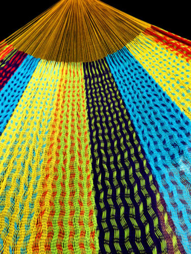 hamac mexicain artisanal en tissu