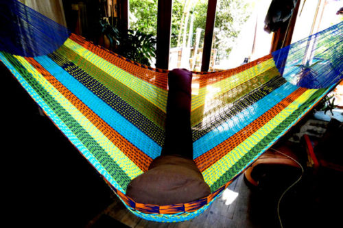 hamac matrimonial filet coton traditionnel mexicain