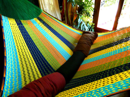  hamac matrimonial filet coton traditionnel mexicain