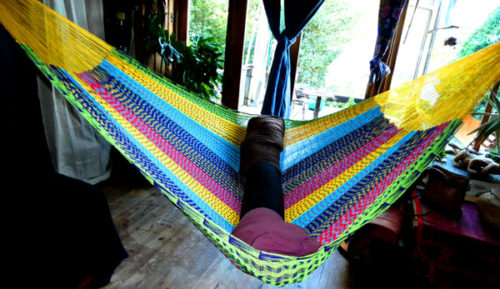 hamac familial filet coton traditionnel mexicain