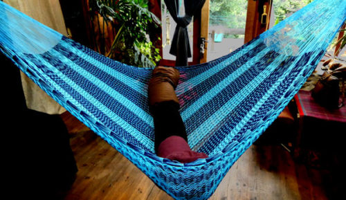 hamac familial filet coton traditionnel mexicain