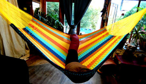 hamac familial filet coton traditionnel mexicain