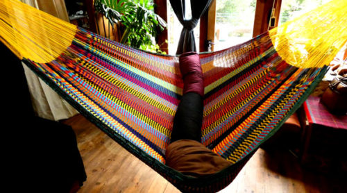hamac familial filet coton traditionnel mexicain