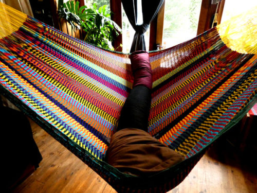 hamac familial filet coton traditionnel mexicain
