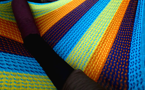 hamac mexicain artisanal en tissu