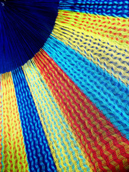 détail tissage hamac traditionnel coton mexicain