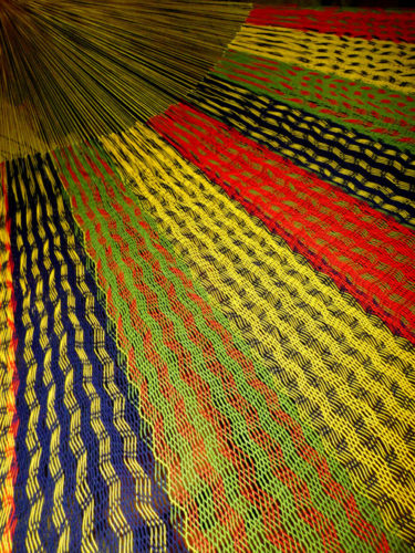 hamac mexicain artisanal en tissu