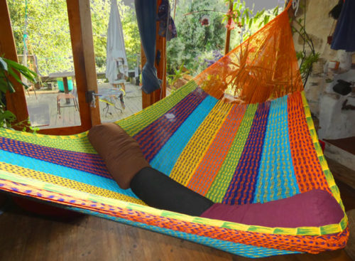 hamac matrimonial filet traditionnel coton mexicain